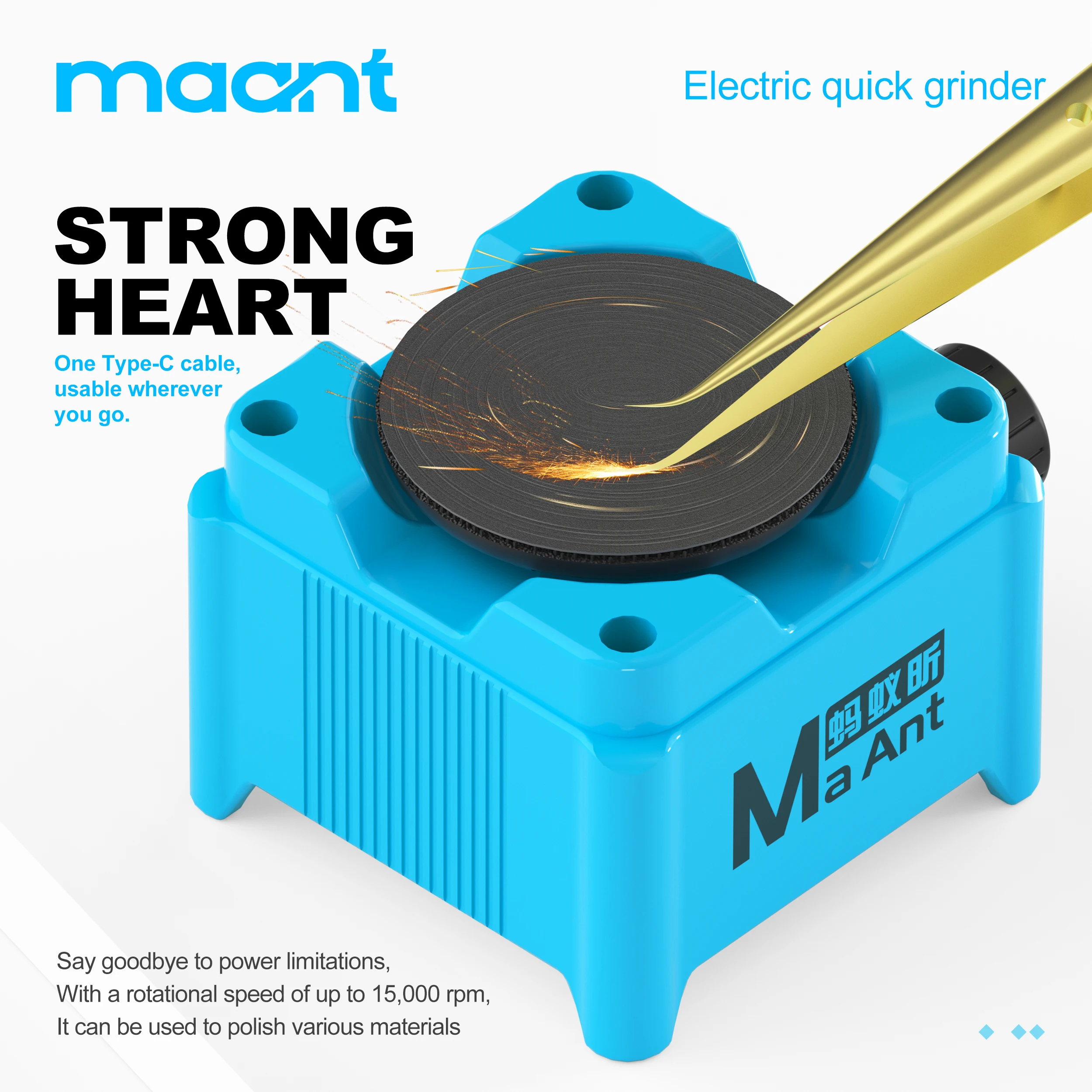 MaAnt KM1 elektrische slijpmac - Electronics Repair Tools recensie en prijs